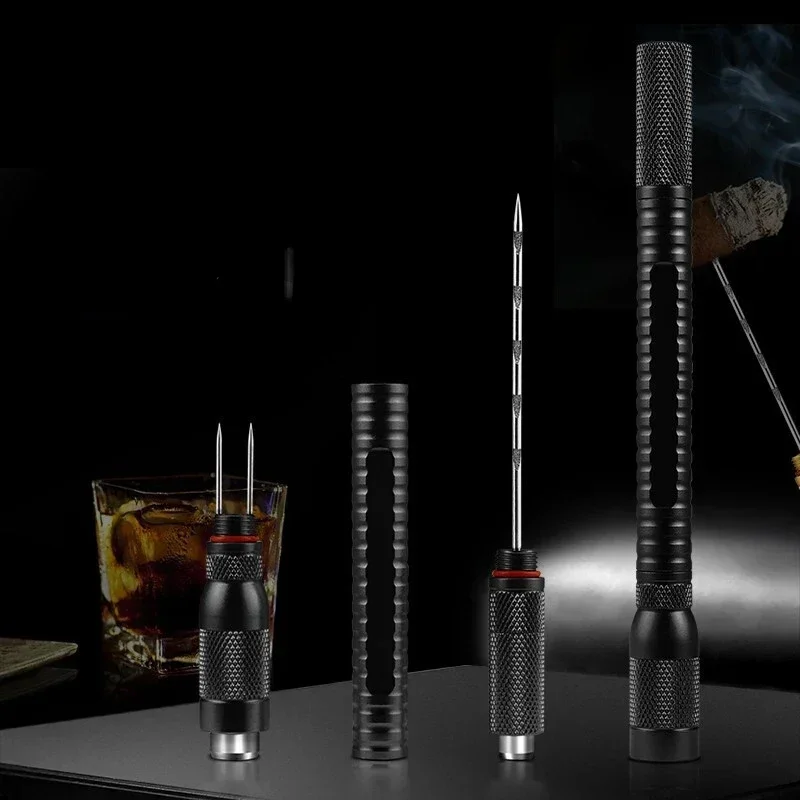 Портативный драга с просверленным отверстием для резки сигар 4-в-1 штифт дымовая