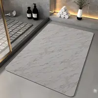 Modern MinimalistLine Water-absorbing Quick-drying Foot Pad Diatom Mud Cushion Geometry Bathroom Toilet Door Non-slip Carpet