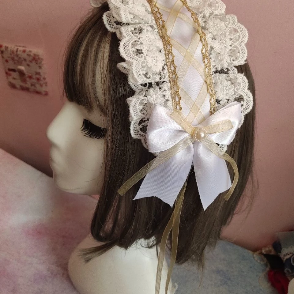 

Lolita Headband Diy Headband Gorgeous Bow Lace Sweet Headband Luxury Hair Accessories for Girls Birthday Gifts