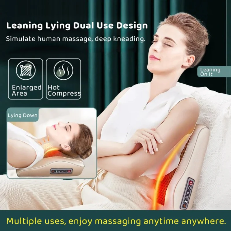 

Multifunctional Bionic Massage Pillow Shoulder and Neck Massager