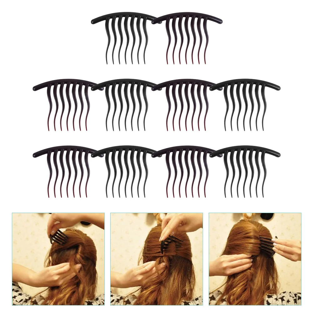 

10pcs Bridal Wedding Veil Comb Hair Styling Tool Hair Clip Comb Combs for Hair