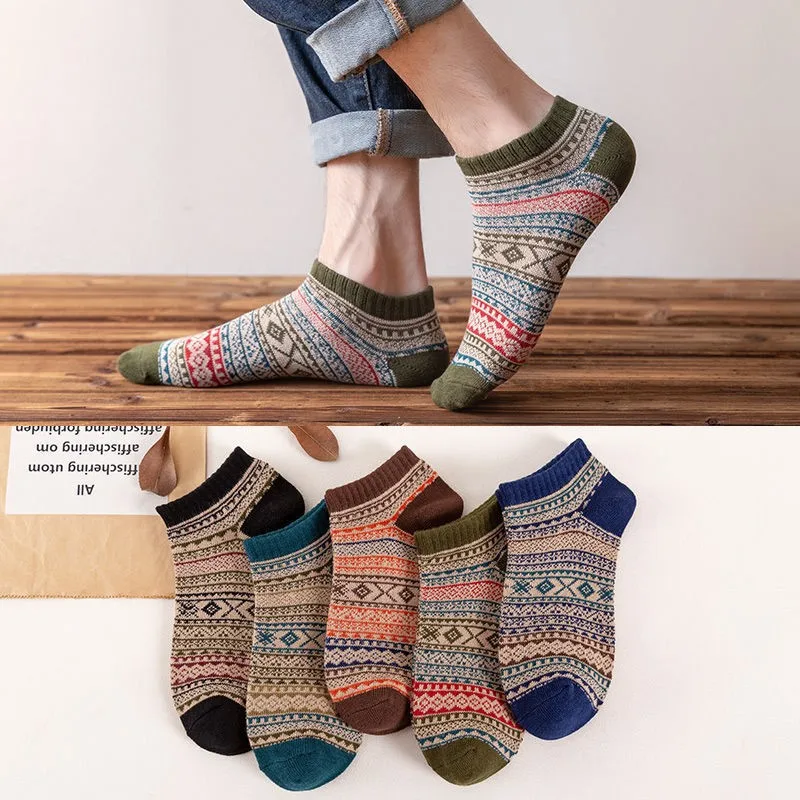 

Children Winter Wool Socks Fair Isle Jacquard Weave Pattern Socks for Boys Girls Thickening Keep Warm Breathable Kids Socks