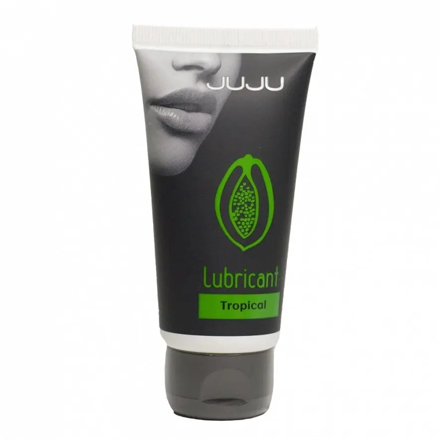 Съедобный смазывающий гель Juju со вкусом тропического фрукта LolaGames мягкий аромат мощный длительный эффект продленного полового акта эротический.