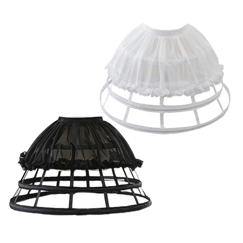 

Lolita-Dress Bustle Fishbones Brace Four-Story Bird Cage Adjustable Support