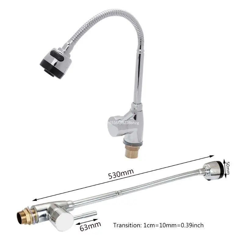 Твердый цинковый сплав кухонный смеситель для крана холодной и горячей воды