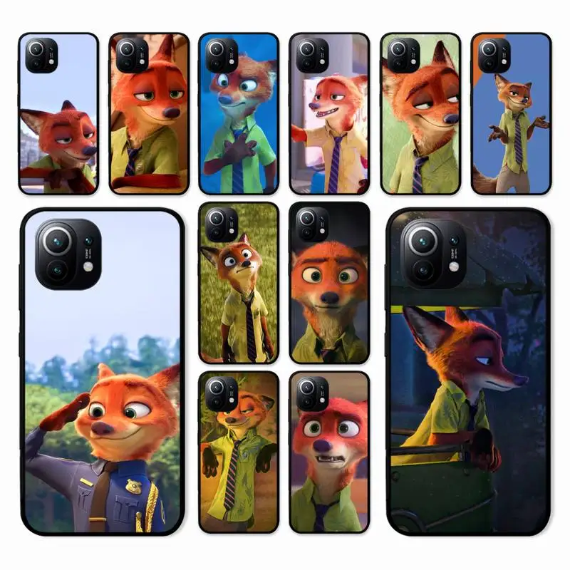 

Disney Nick Wilde Phone Case for Xiaomi mi 8 9 10 lite pro 9SE 5 6 X max 2 3 mix2s F1