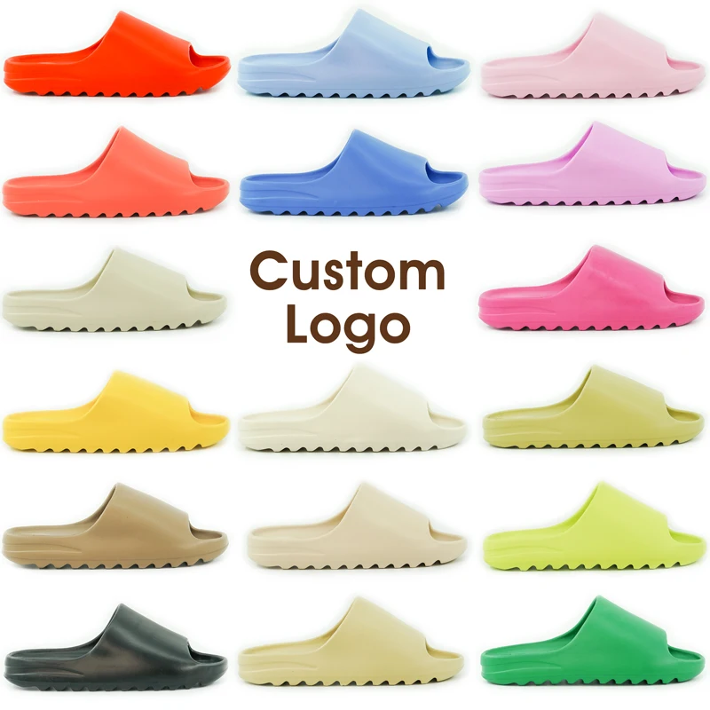 

Men Women Summer Beach Slippers Luxury Brand Fashion Outdoor Indoor Eva Soft Flip Flops Male Thick Serrated Sole Anti-slip Shoes