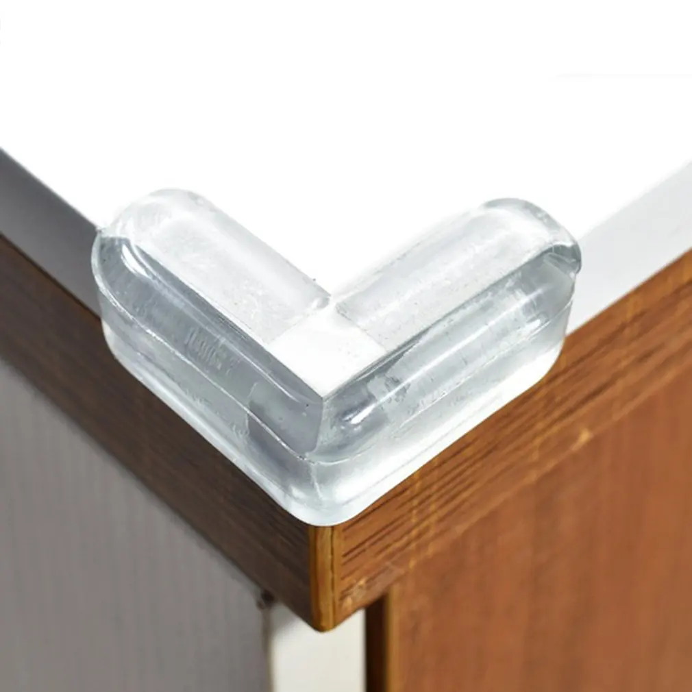 

10 pcs Transparent Thickened PVC Collision Protect Corners L-shaped Edge Angle Baby's Care Thicken type