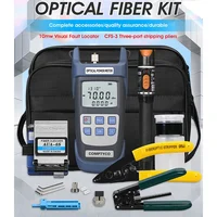FTTH Fiber Optic Tool Kit With Fiber Cleaver -70-+10Dbm Optical Power Meter Visual Fault Locator 10Mw