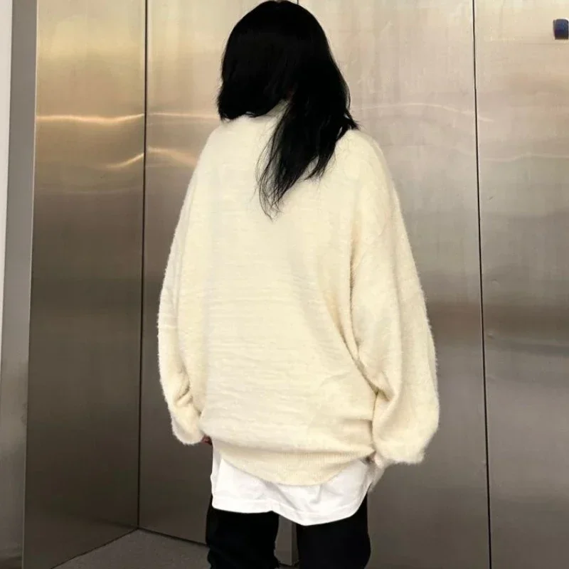 Ameican Ретро вязаные пуловеры женские с принтами паука уличная одежда в стиле панк