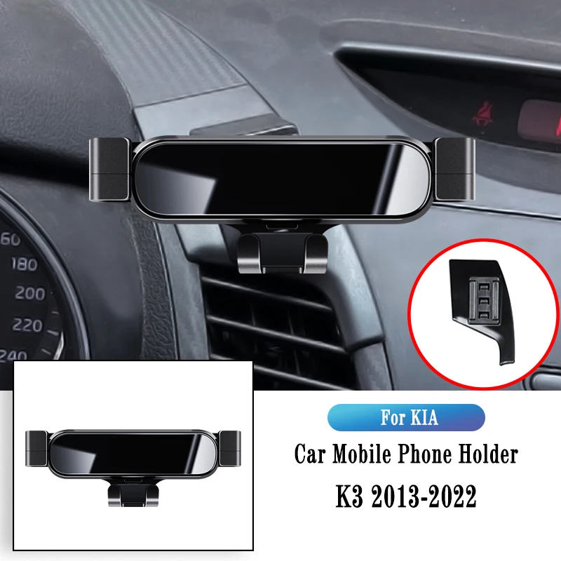 

Navigate Support For KIA K3 2013-2022 Gravity Navigation Bracket GPS Stand Air Outlet Clip Rotatable Support Auto Accessories