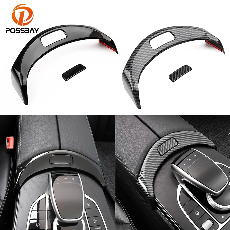 

Car Center Console Armrest Storage Box Button Cover Trim for Mercedes Benz W205 C180 C200 C250 C300 X253 GLC250 GLC300 GLC350e