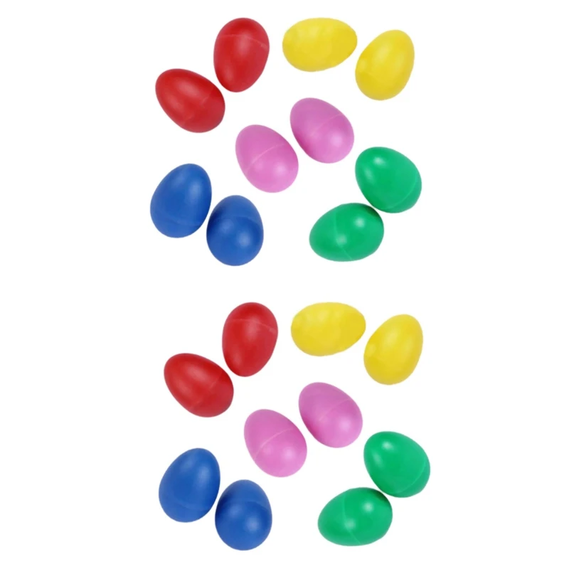 

20 Pack Plastic Percussion Musical Instrument Toys Egg Maracas Shakers