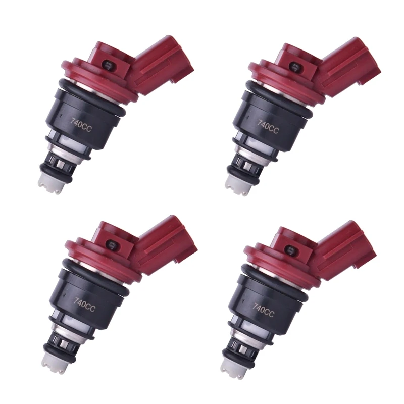

4Pcs Automobile Fuel Injector Nozzle For Nissan 740CC Fairlady Z 300ZX 16600-RR544