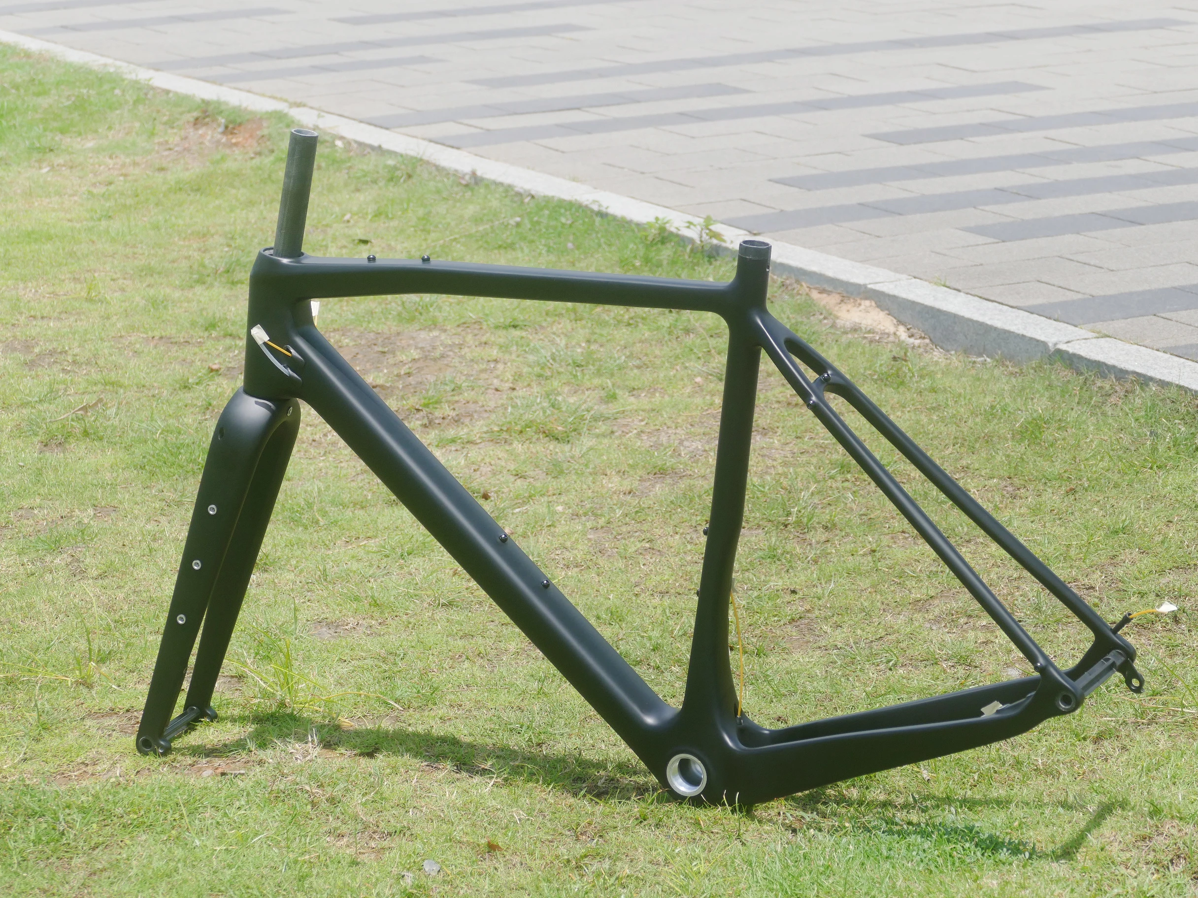 Полностью карбоновый T1000 UD матовый гравийный велосипед Велосипед через ось