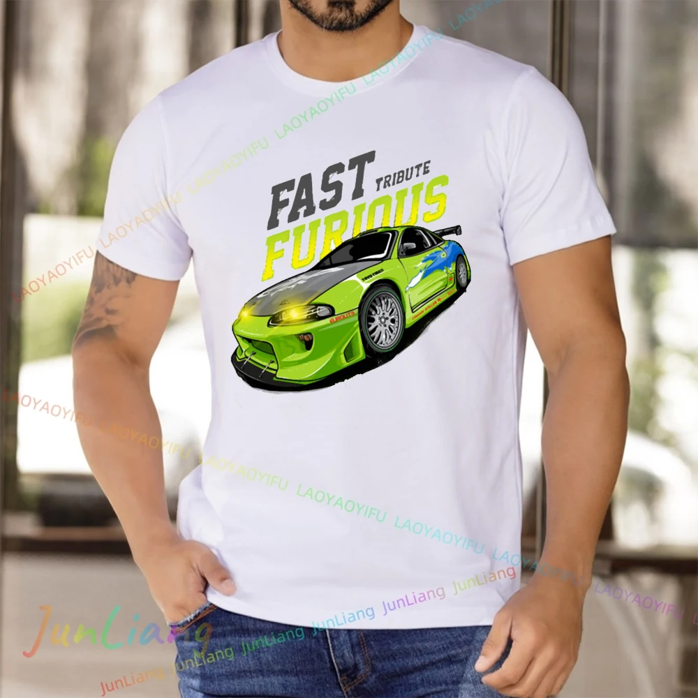 Фото Женская футболка Paul Walker, уличная одежда Fast and Furious, ретро Harajuku Y2k, одежда, топы, мужские рубашки с графическим рисунком, модная женская одежда в стиле гот №4