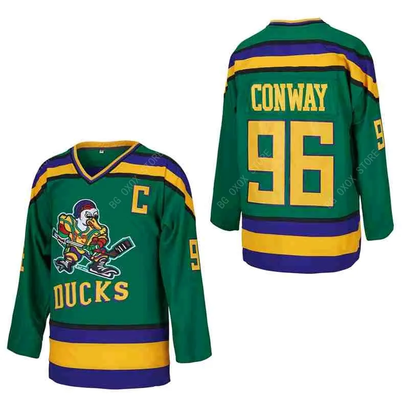 Хоккейная майка DUCKS 96. Трикотажные изделия CONWAY. Вышивка. Спортивная одежда на