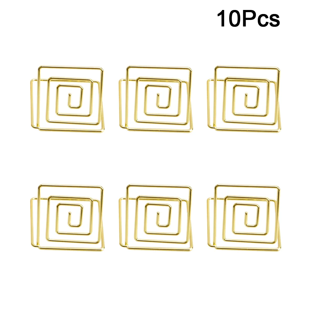 10 шт. квадратный держатель для фотографий металлические держатели бумаги зажимы