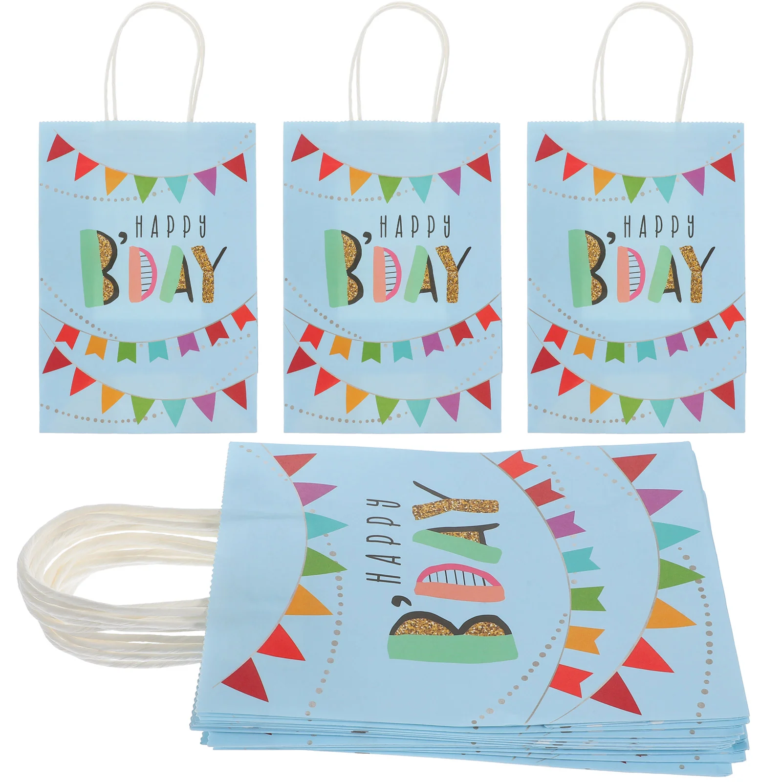 

24 Pcs Party Favor Bag Snack Pouches for Kids Gift Birthday Present Nut Bags Treat Paper Small Goodie Container