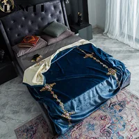TONGDI Raschel Blanket Soft Thickened Heavy Warm Elegant Fleece Eco-friendly Luxury Decor For Cover Sofa Bed Bedspread Winter