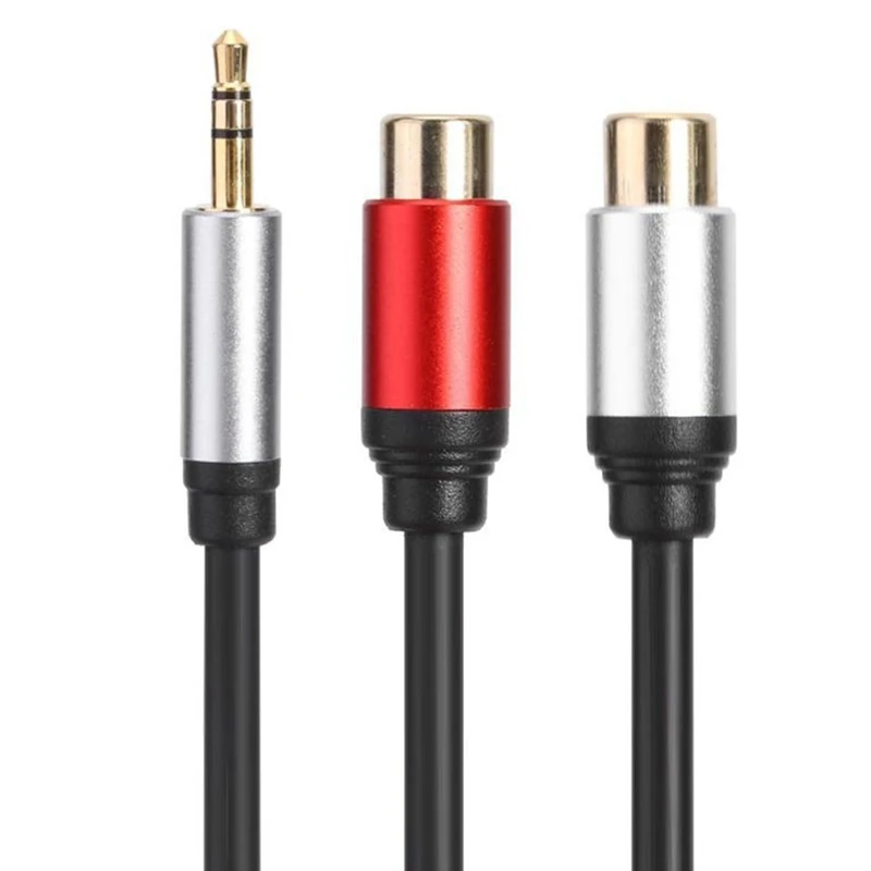 Аудиокабель со штекером 3 5 мм на гнездо 2RCA Aux Y-образный адаптер RCA-кабель для Iphone MP3