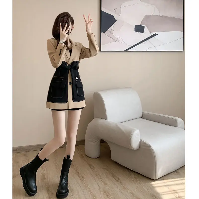 New Blazer Mujer Jacket Women Retro Suit Tops Office Women Brand Luxury Designer Clothing Coats Korean Fashion