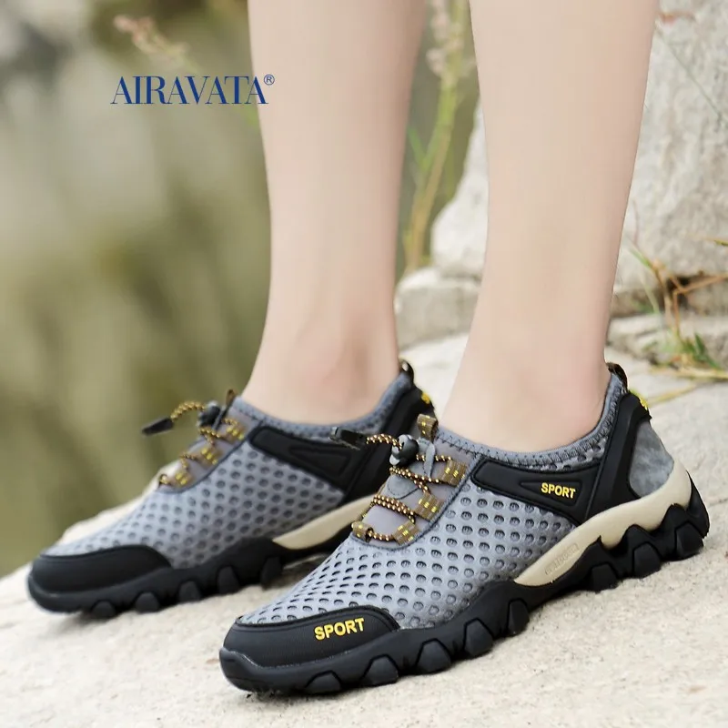 Summer Sneakers Men Mountain Hiking Shoes Quick Drying Seaside Aqua Shoes Breathable Outdoor Climbing Footwear Anti-slippery