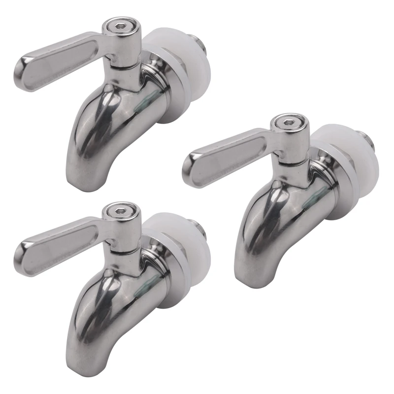 

3X Stainless Steel Faucet Tap Draft Beer Faucet For Brew Fermenter Wine Draft Beer Juice Dispenser Drink Fridge Kegs