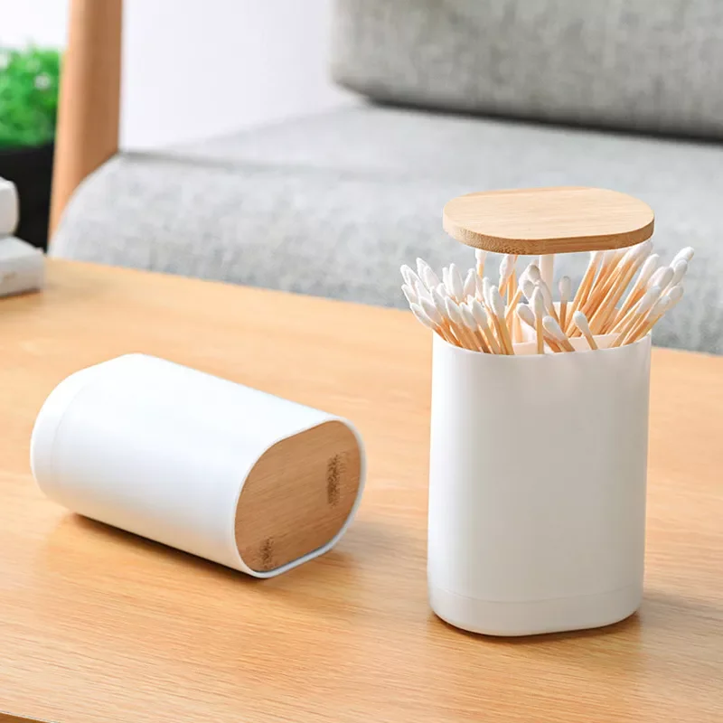 

NEW2023 Automatic Pops Toothpick Box Cotton Swabs Storage Case Organizer Toothpick Holder Dispenser Container Hotel Room Decora