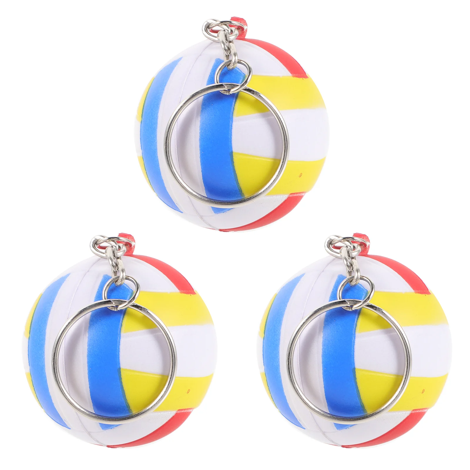 

3 Pcs Volleyball Keychain Keychains Multi-function Backpacking Accessories Team Compact Bag Pendant Decorate Exquisite
