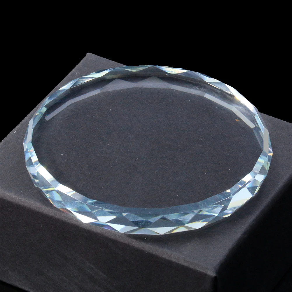 78 мм Лазерная граненая Призма Подсолнух Круглый прозрачный хрустальный нос с