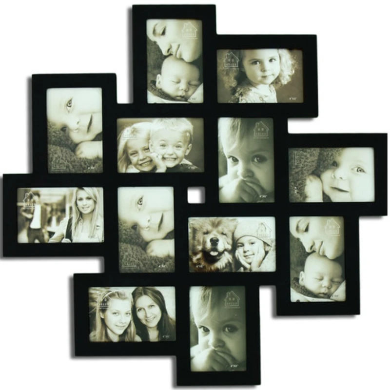 

12 Slot Wood Collage Picture Frame