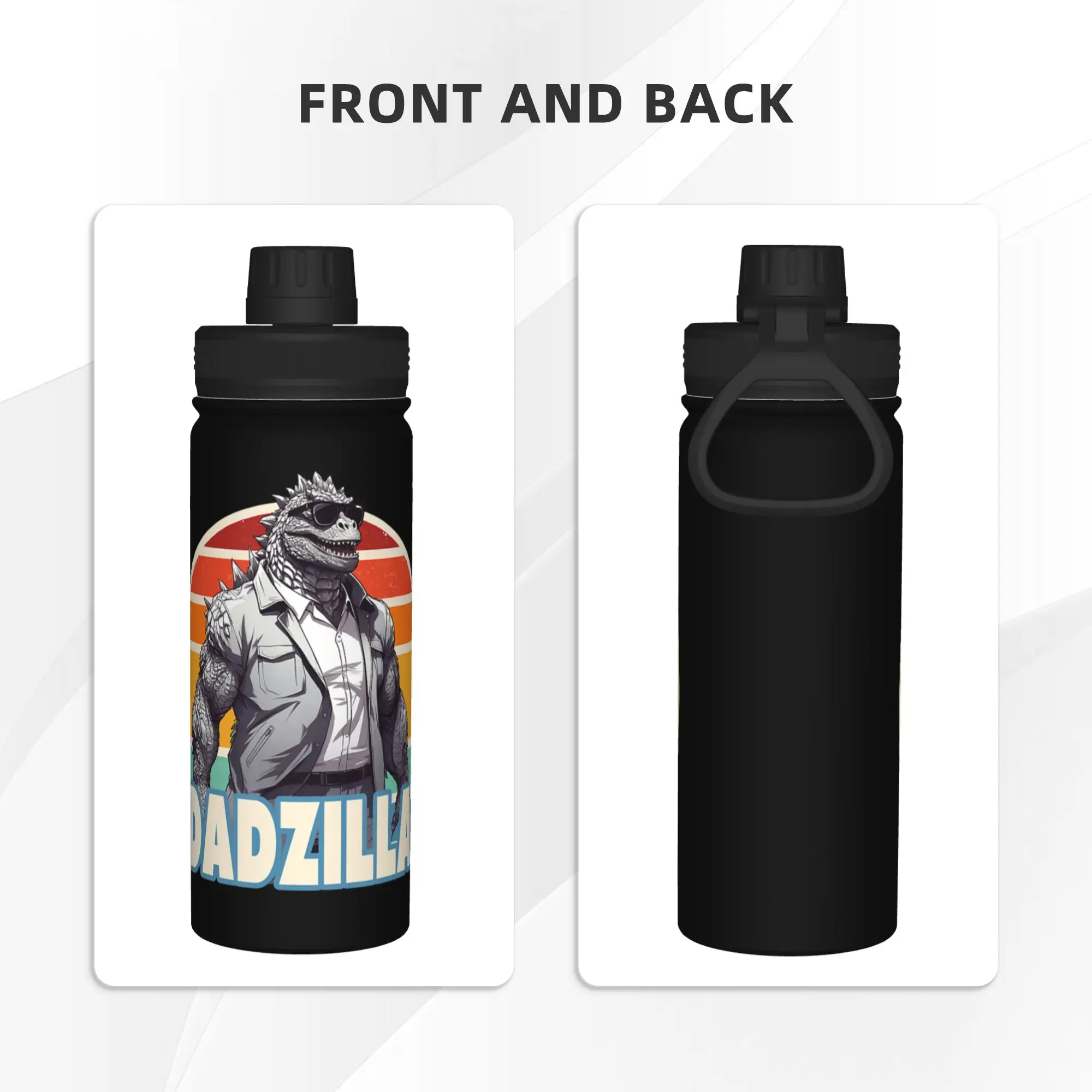 Фото Термокружка Monster G-Godzillas 18OZ, спортивная, из нержавеющей стали, для кофе, 18OZ №3