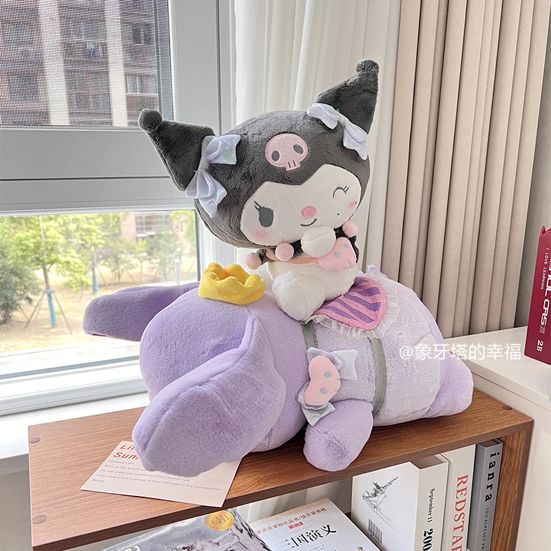 

Новинка, стильная плюшевая игрушка Sanrio Kuromi и Baku, мягкая кукла Kuromi, плюшевые игрушки в стиле аниме, Спящая кукла Kuromi, рождественский подарок для девочки