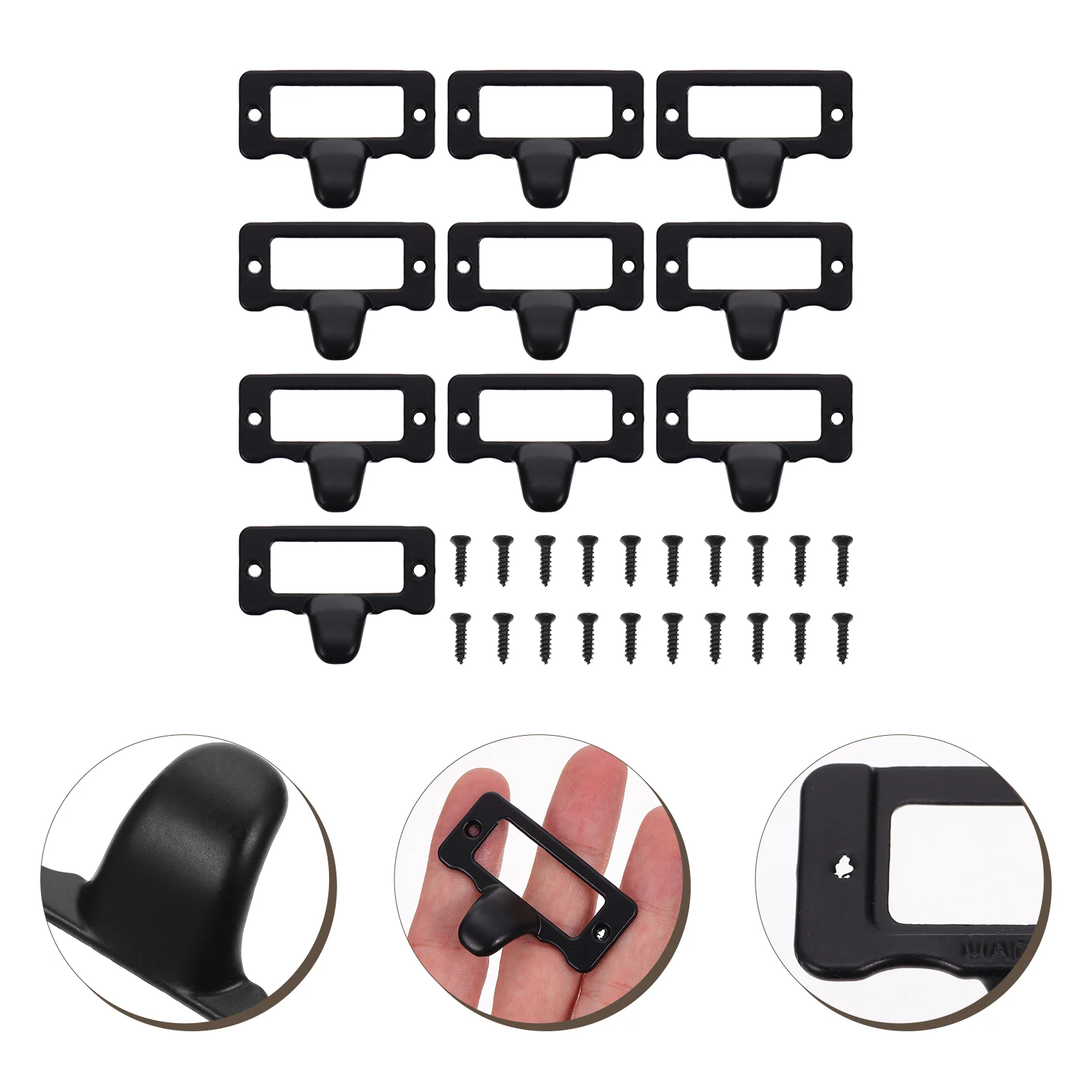 

Handle Cabinet Drawer File Label Furniture Frame Tag Holder Name Office Knobs Accessories Handles Frames Plate Slots Cupboard