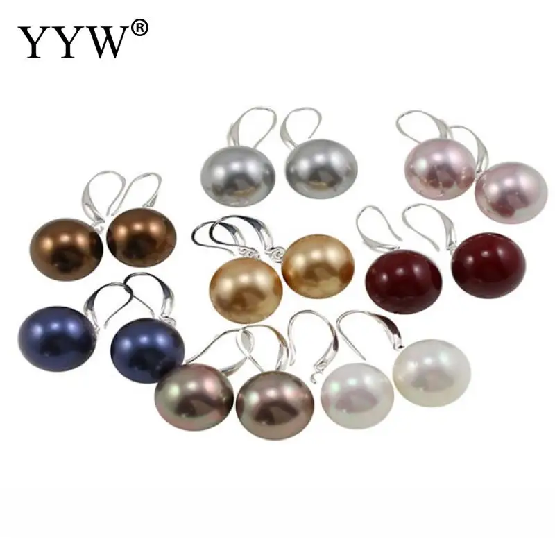 

5 Pairs/Bag Mixed Colors Shell Earring 2022 Freshwater Pearl Earrings Jewelry Women Drop Earrings Silver Jewelry For Woman