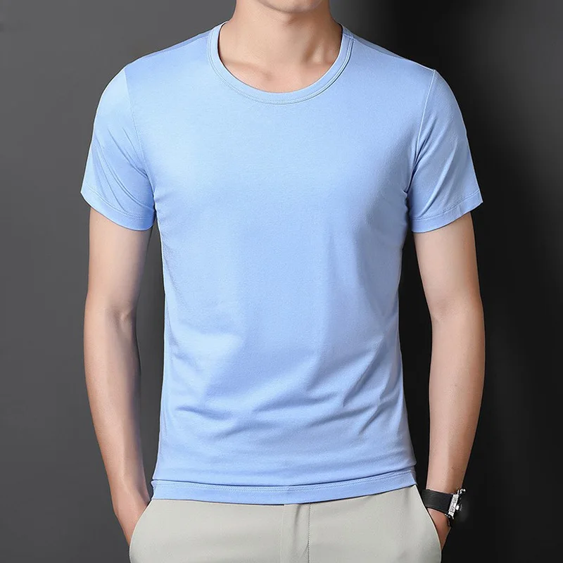 

2004-30.96 New summer linen t shirt men short sleeve