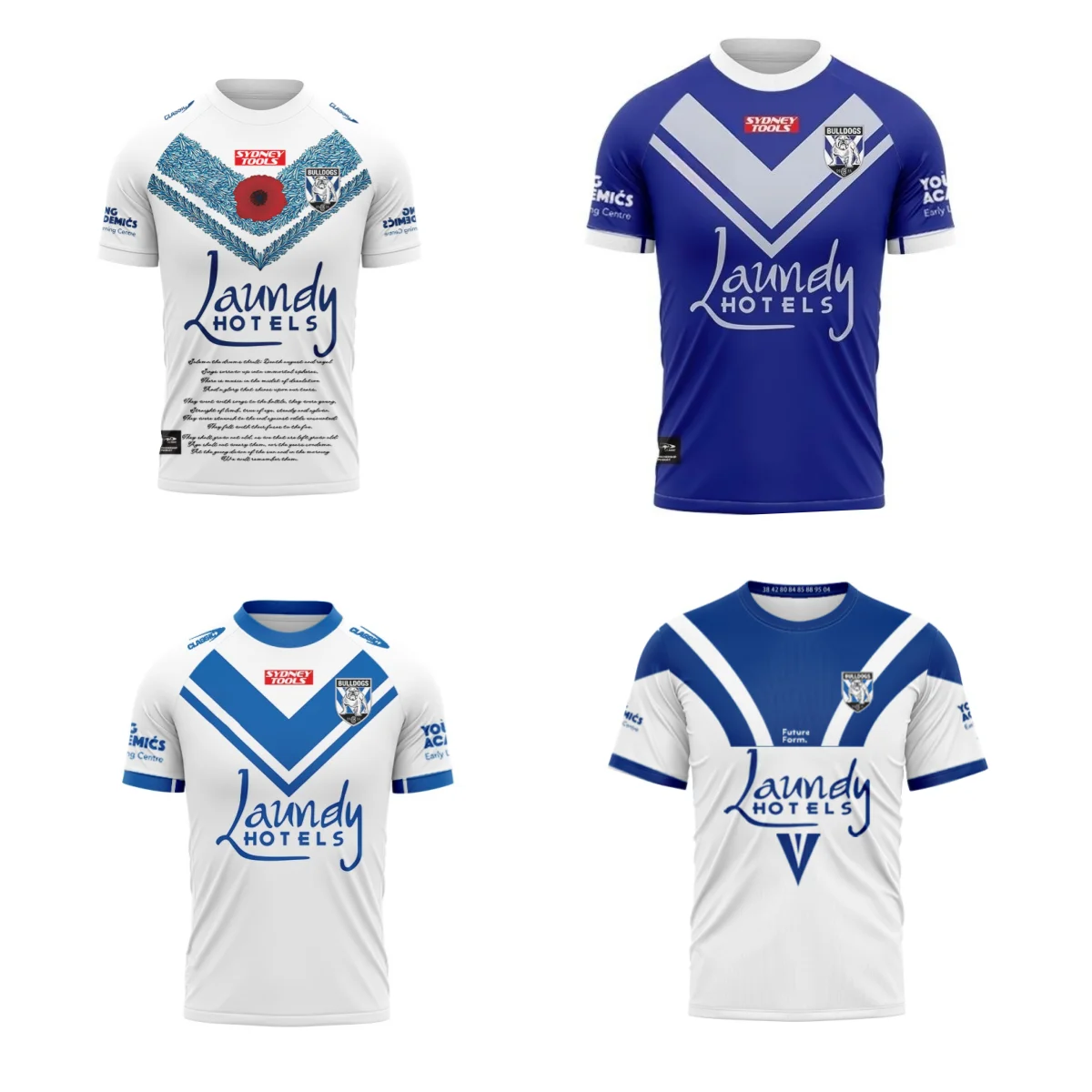 Джерси/футболка для регби New Canterbury Bankstown Bulldogs 2024 тренировочная майка