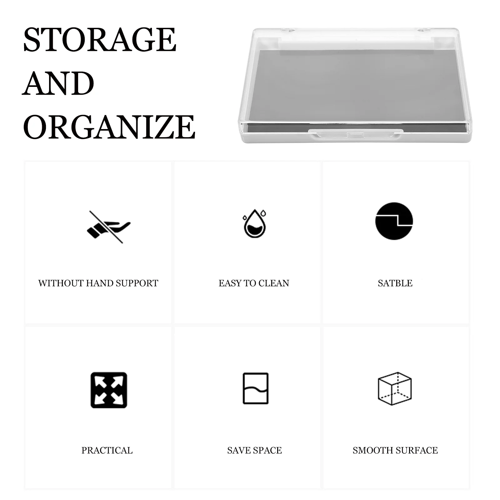 5 шт. магнитные поддоны для макияжа пластина теней век прозрачная крышка пустые