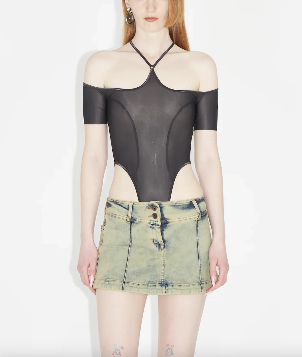 

Женский комбинезон с лямкой на шее, темно-серый комбинезон из лайкры с открытыми плечами и перекрестной спиной, лето 2023