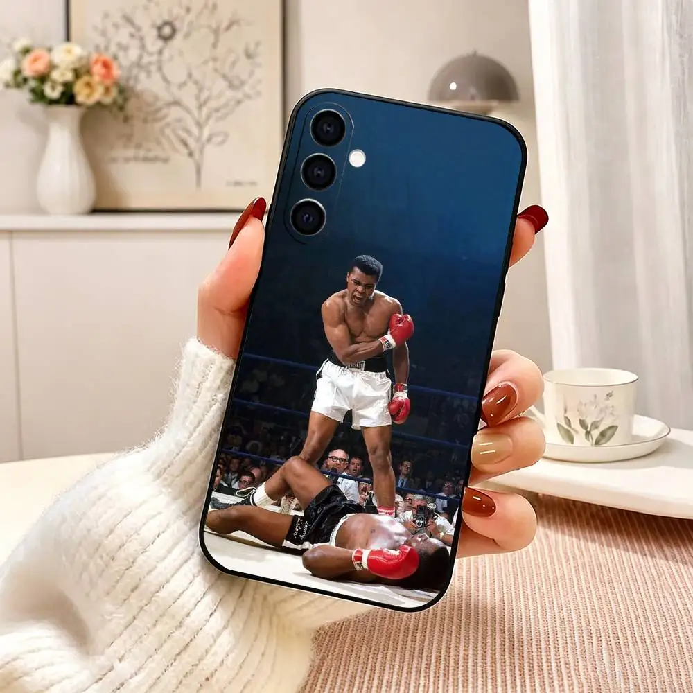 Фото Чехол для телефона B-Boxer Muhammad A-Ali для Samsung Galaxy A73, A72, A71, A70, A53, A52, A51, другие модели, мягкий черный чехол №2