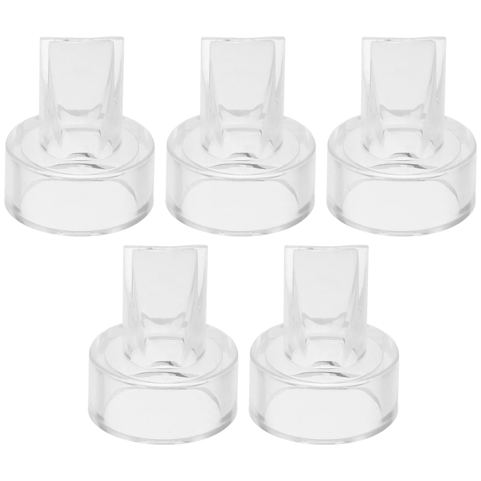 

5 Pcs Valve Manual Breast Pump Parts Electric Accessories High Heel Protectors Silicone Silica Gel Baby Suction Bowls
