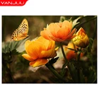 5D алмазная живопись, полная картина, бриллиантовая вышивка в виде бабочки, DIY Стразы, картина, украшение для стен, подарок