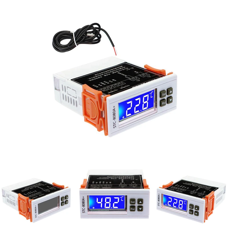 

STC-8080A+ Digital Temperature Controller Auto Timing Alarm 40% Off