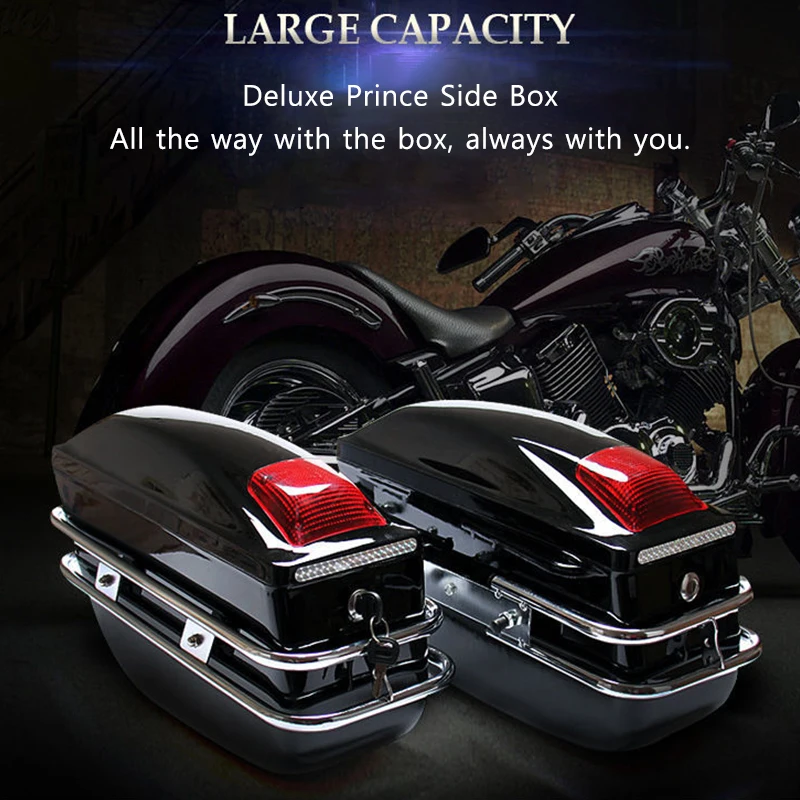 

17L Motorcycle Side Boxs Luggage Tank Tail Tool Bag Motorcycle Universal Modified Side Box For Kawasaki/Honda/Yamaha/Suzuki