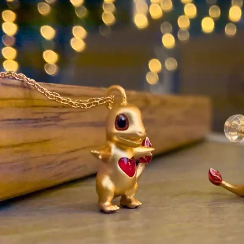 Маленький Огненный Дракон (с золотой цепочкой)