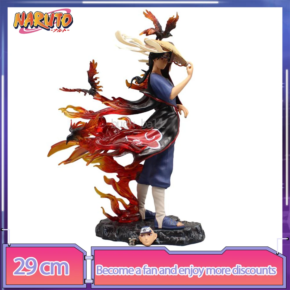 Gk Standing Uchiha Itachi Susanoo Flame Battle Form Figure Anime Action Figurine Model Doll Toy Gift