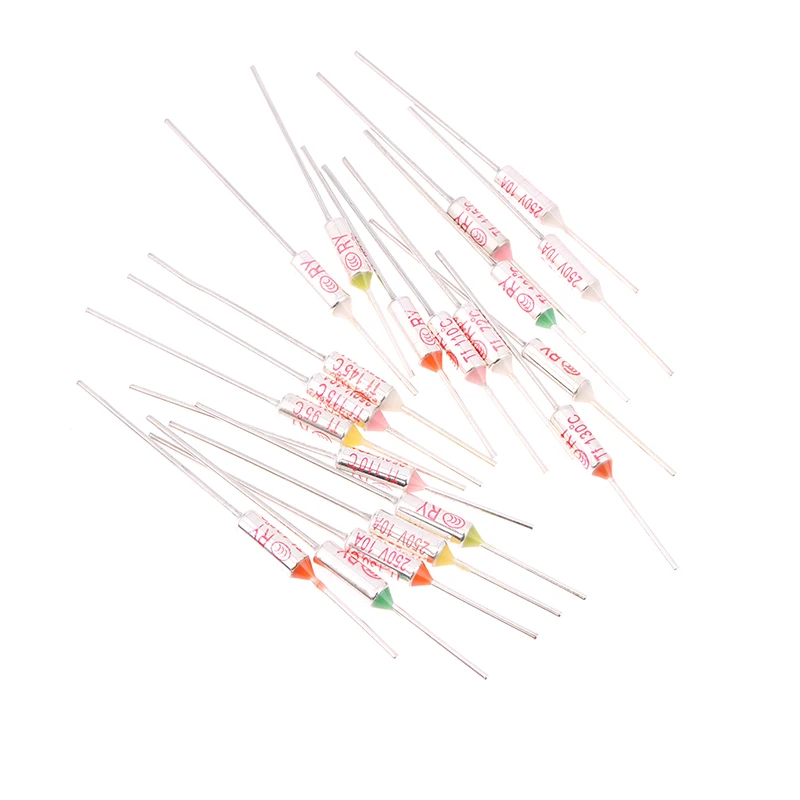 10 шт./компл. термопредохранитель RY 10A 15A 250 В температура 72C 85C 95C 110C 115C 121C 130C 135C 140C 142C