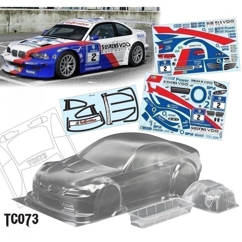 

Корпус TeamC 1/10 м3 GT2 190 мм для кузова, прозрачный корпус Lexan для автомобиля с задним крылом + светильник Пряжка для радиоуправляемого дрейфа автомобиля Tamiya TT01 TT02