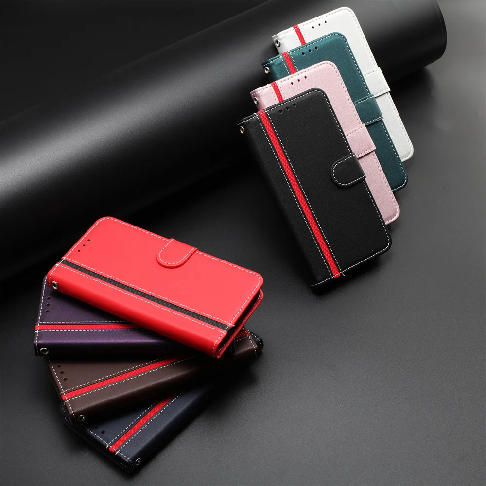 Фото Чехол Nubia Focus Pro Calf Leather Case 2025 для ZTE Blade V40S V50 V60 V70 Vita V60 Design Axon 60 Lite V70 Max Music 2 Wallet Flip C №3